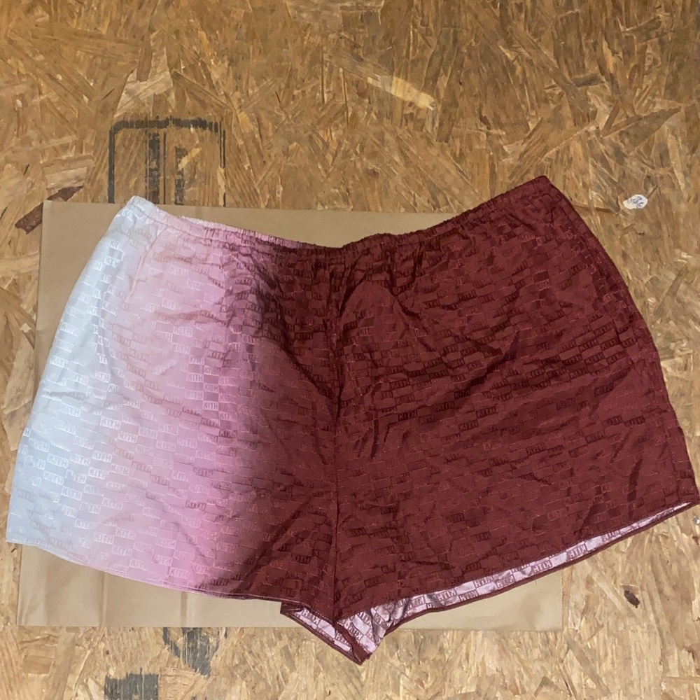 Kith wo-Tone Red and White Shorts